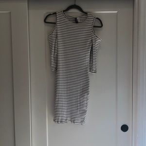 Cold shoulder mini dress